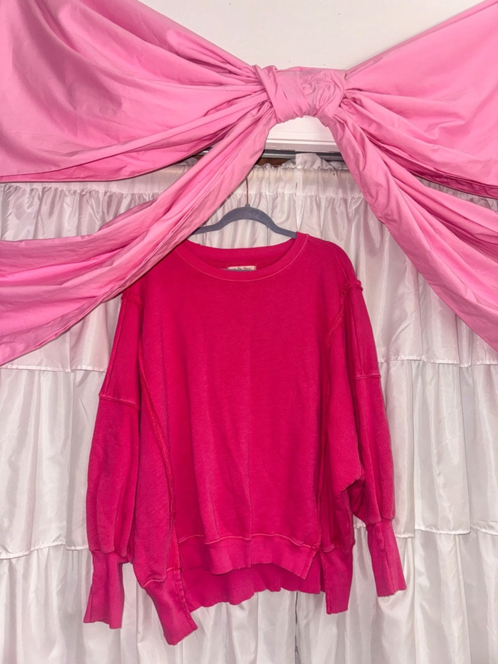 Free People We the Free Camden Sweatshirt in Pink Phenom